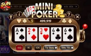 Giới thiệu tổng quan về tựa game mini poker sunwin